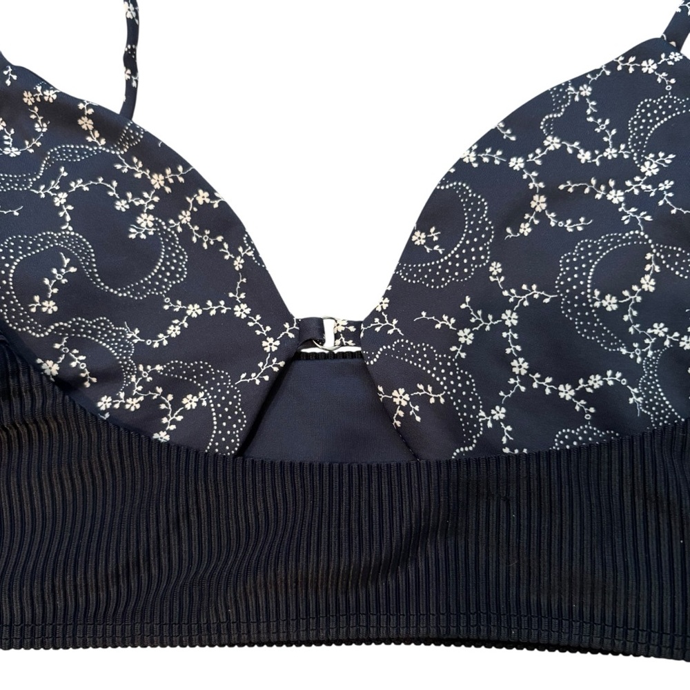 Frankies Bikinis Bellamy Ribbed Bandana Bikini Top in Dixie, Sz S - Picture 15 of 16